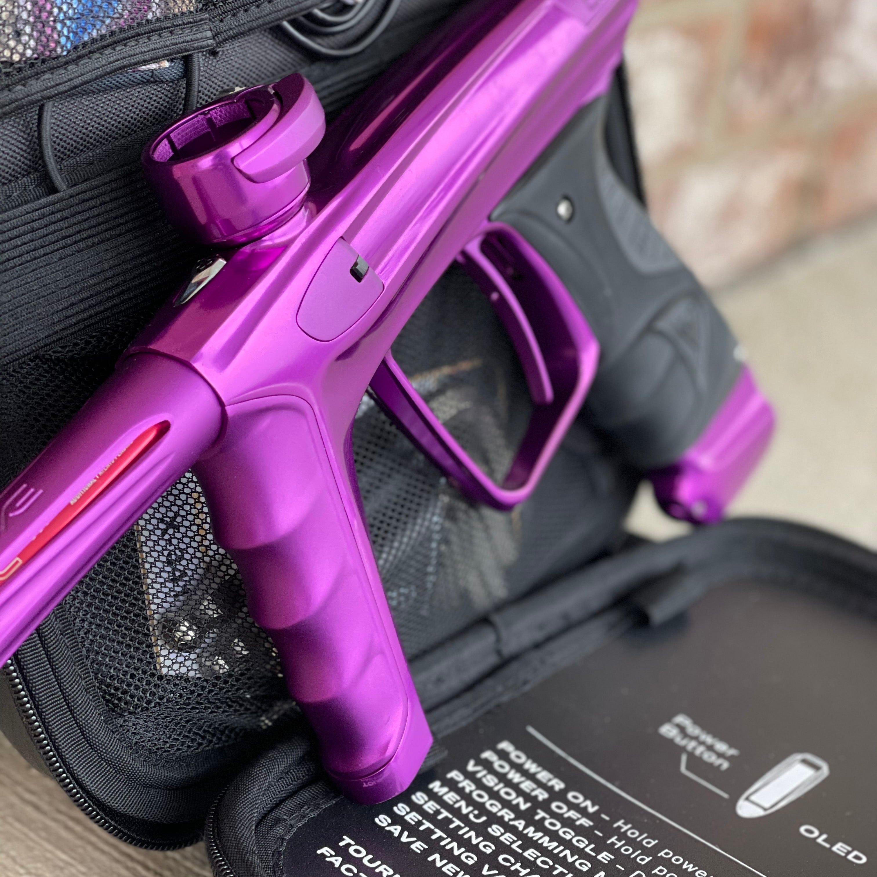 Used DLX Luxe X Paintball Gun - Gloss Purple / Dust Purple