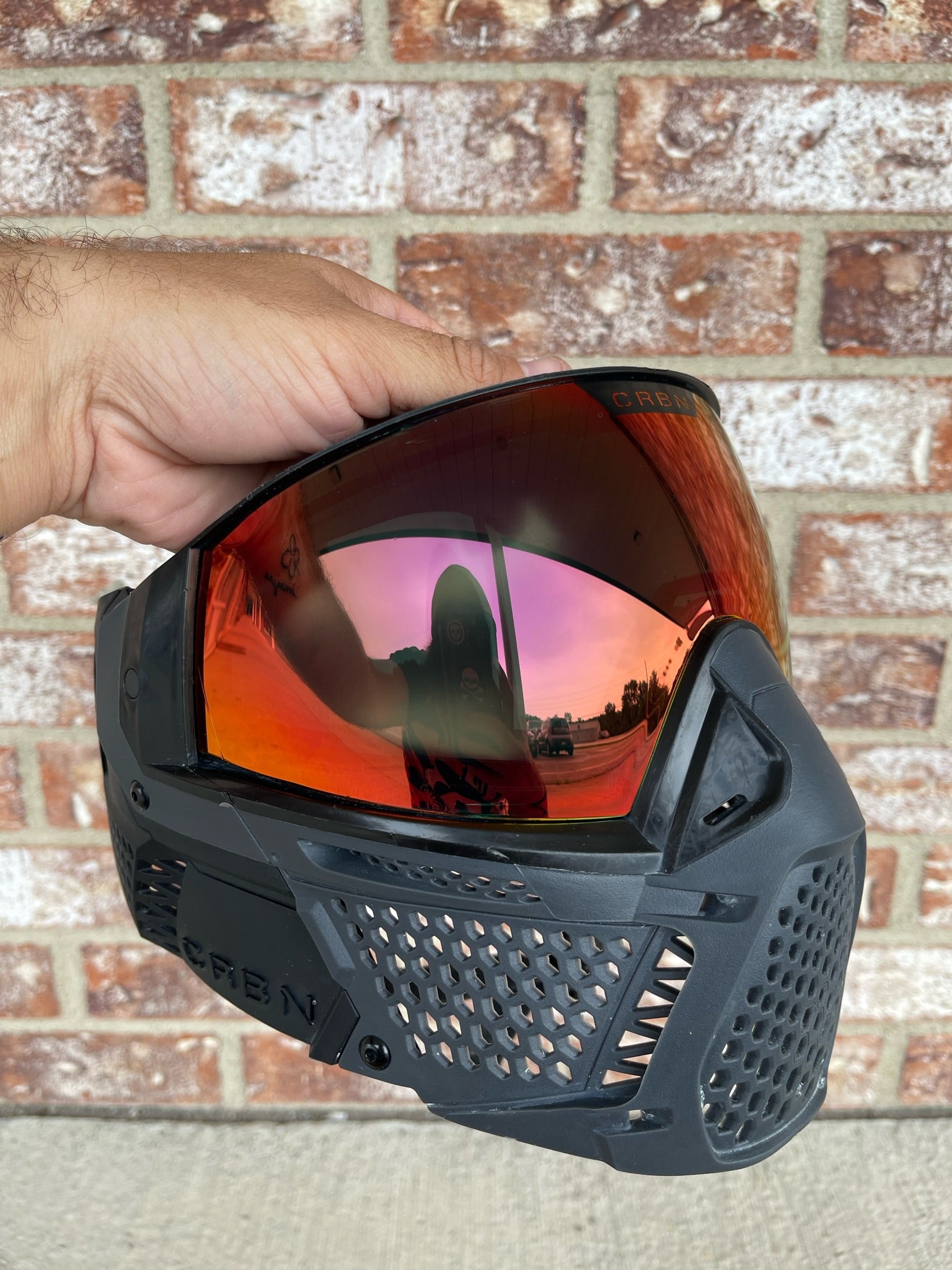 Used Carbon LESS Paintball Mask - Coal (Black)