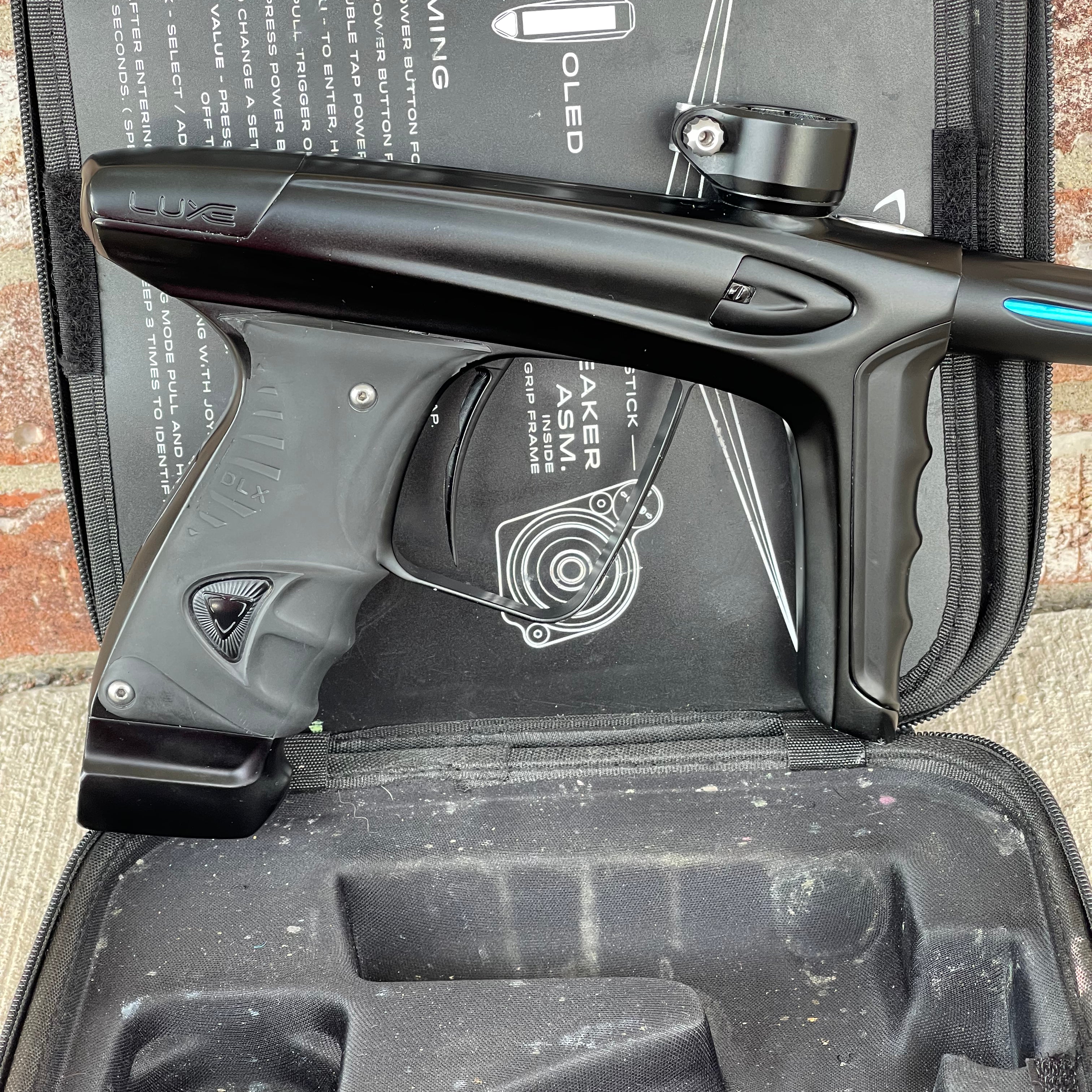 Used DLX Luxe Ice Paintball Gun - Dust Black