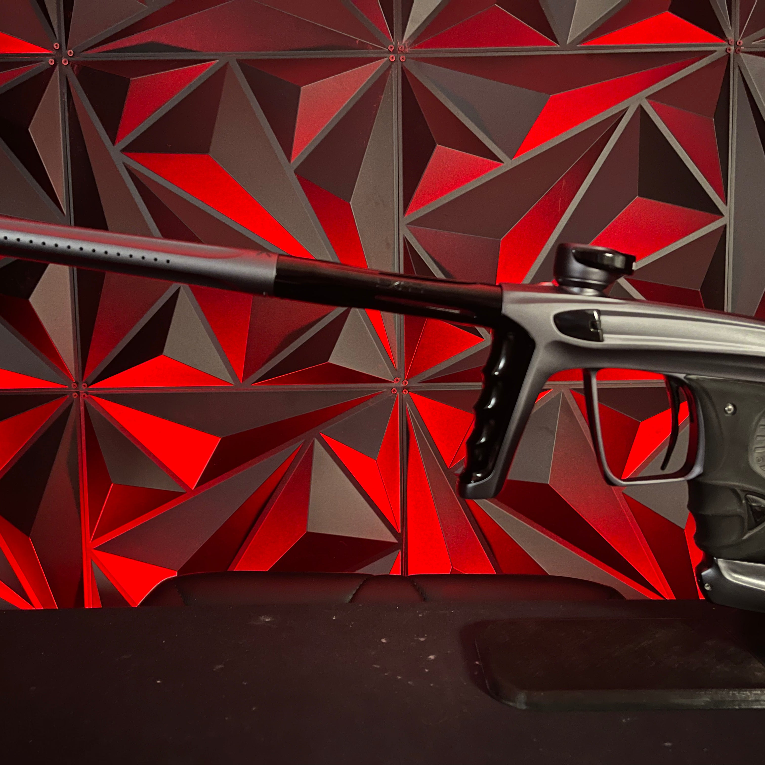 Used DLX Luxe X Paintball Gun - Dust Pewter/ Polished Black Accents