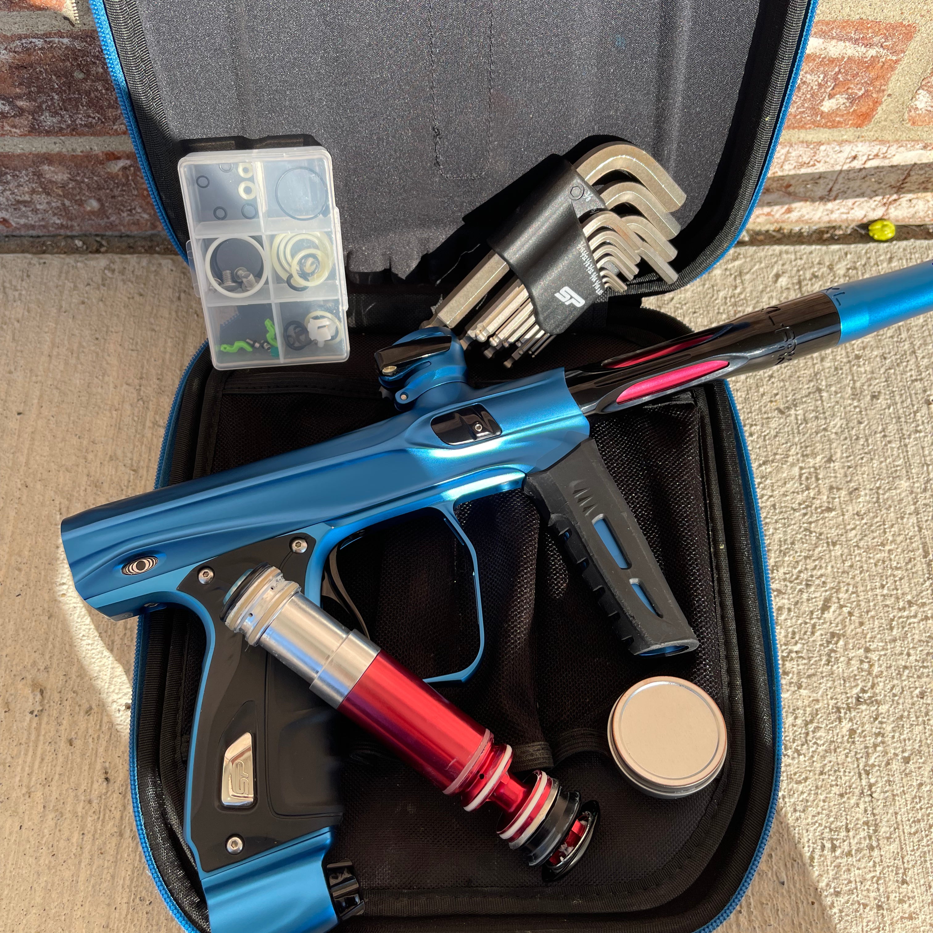Used Shocker XLS Paintball Gun - Blue/Black