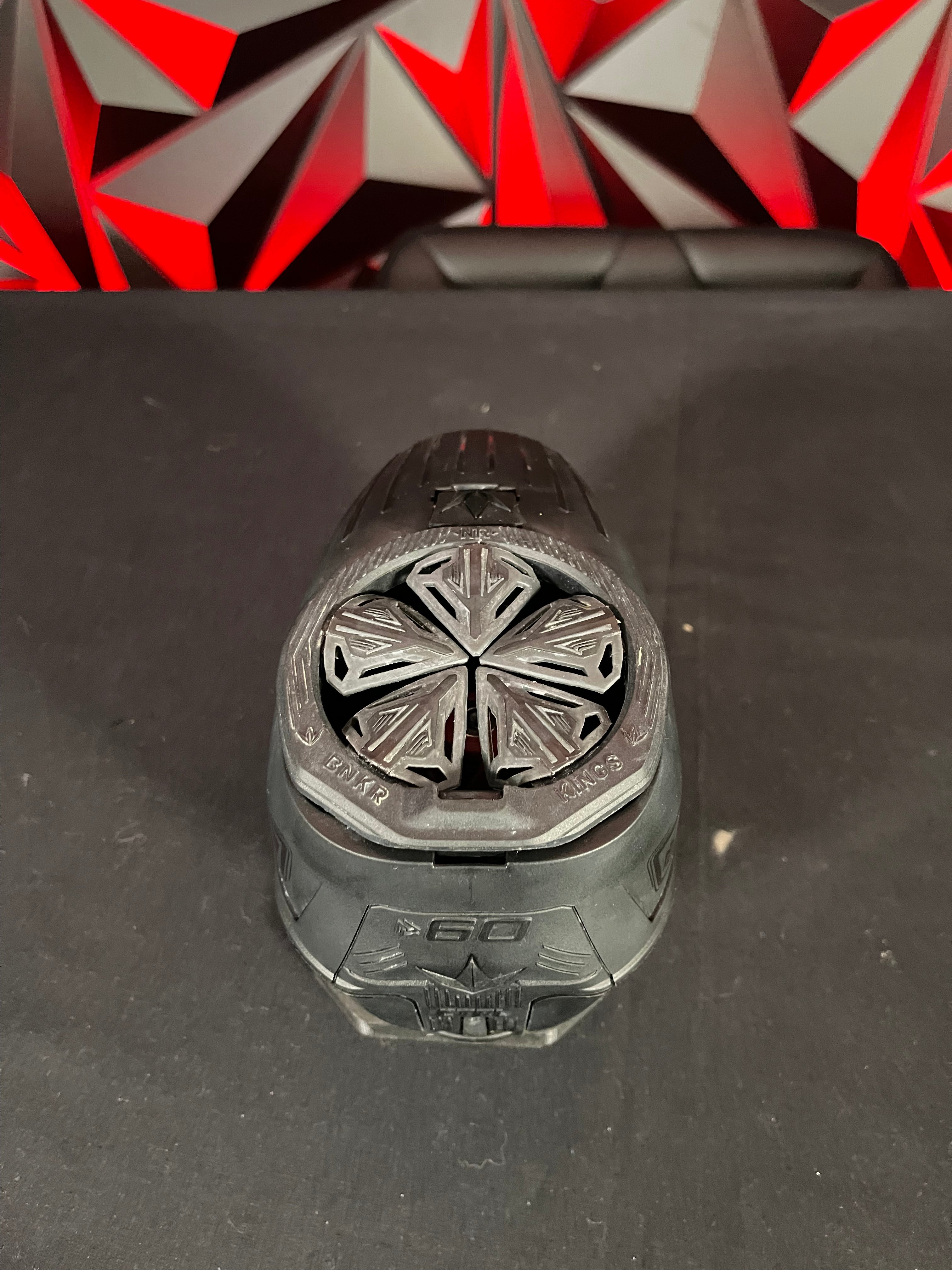 Used Bunker Kings CTRL Paintball Loader - Black w/ 60+ Top Shell and Regular Top Shell