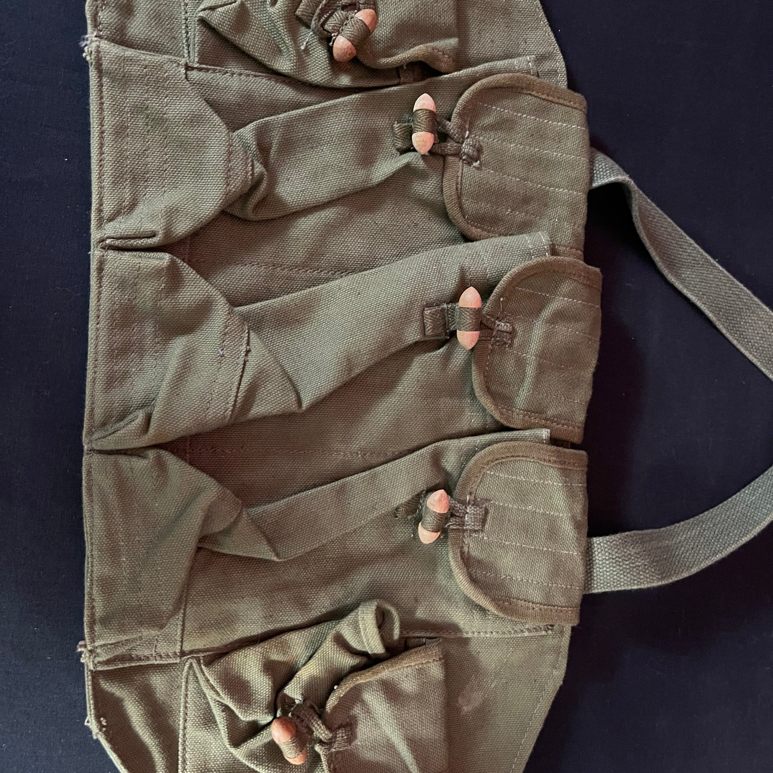 Used Paintball Mag Harness - Army Green