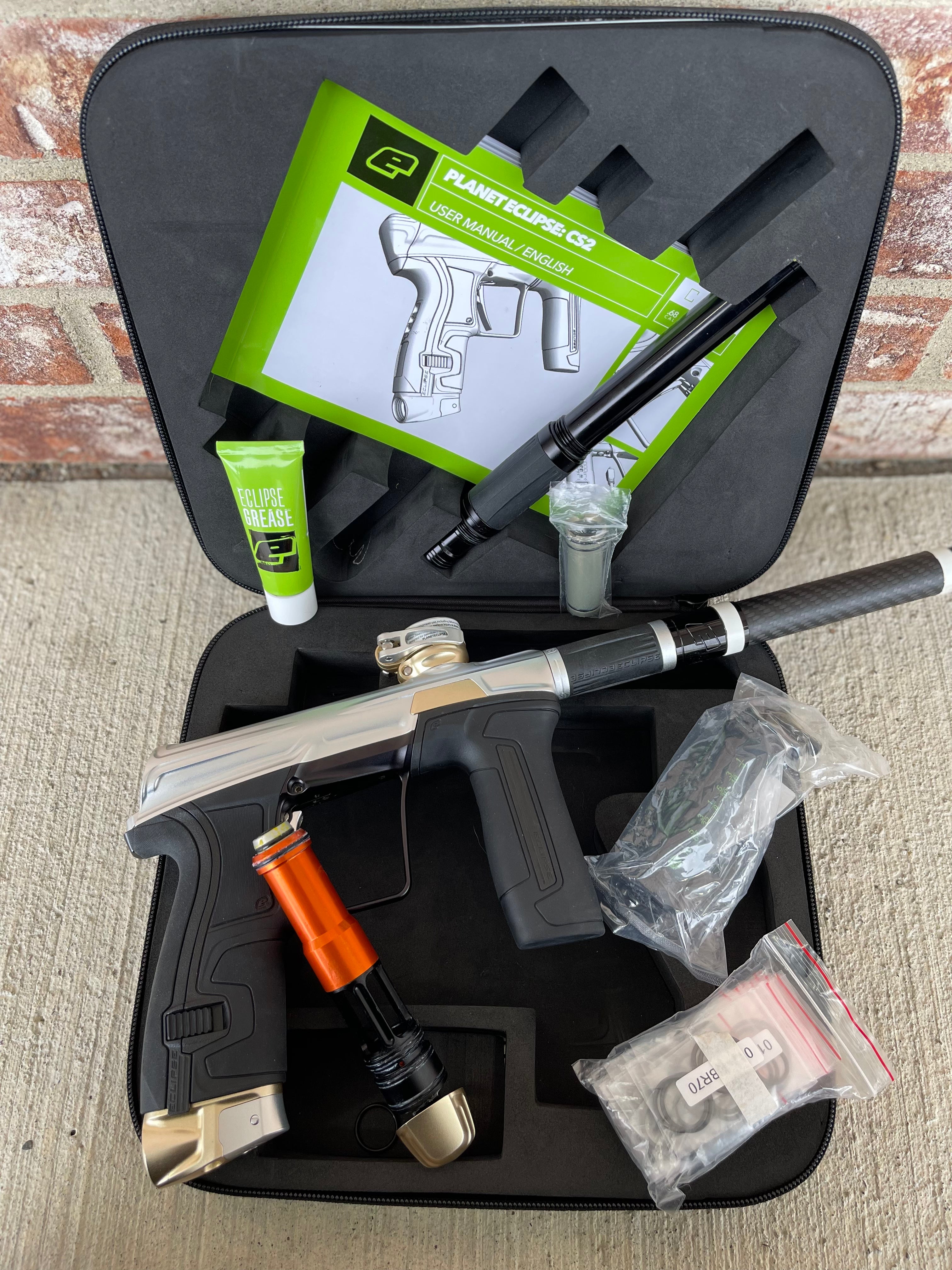 Used Planet Eclipse CS2 Paintball Gun - Inca 2 w/ Black Frame and Silver Scythe Trigger