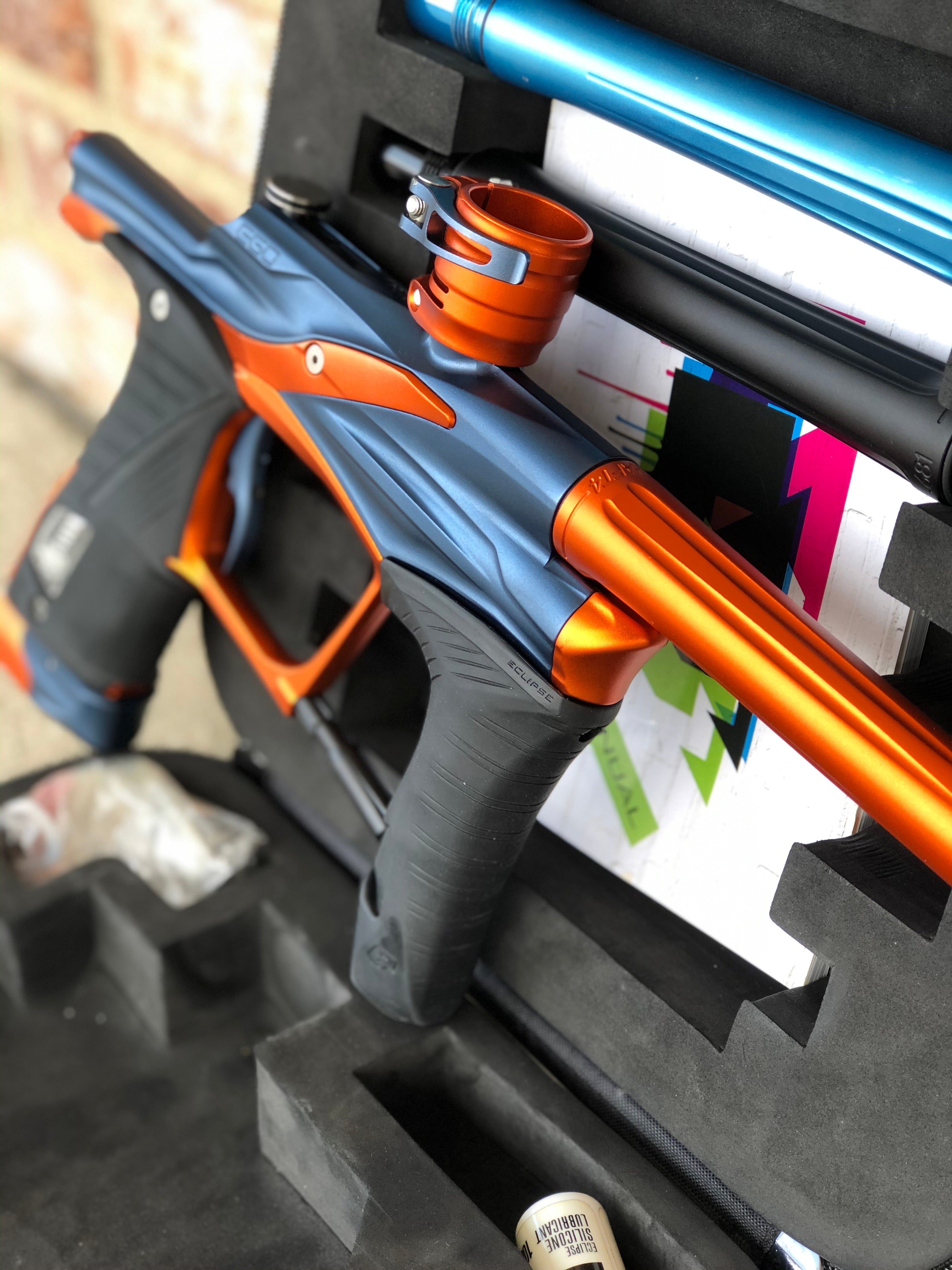 Used Planet Eclipse LV1.1 Paintball Gun - Blue/Orange