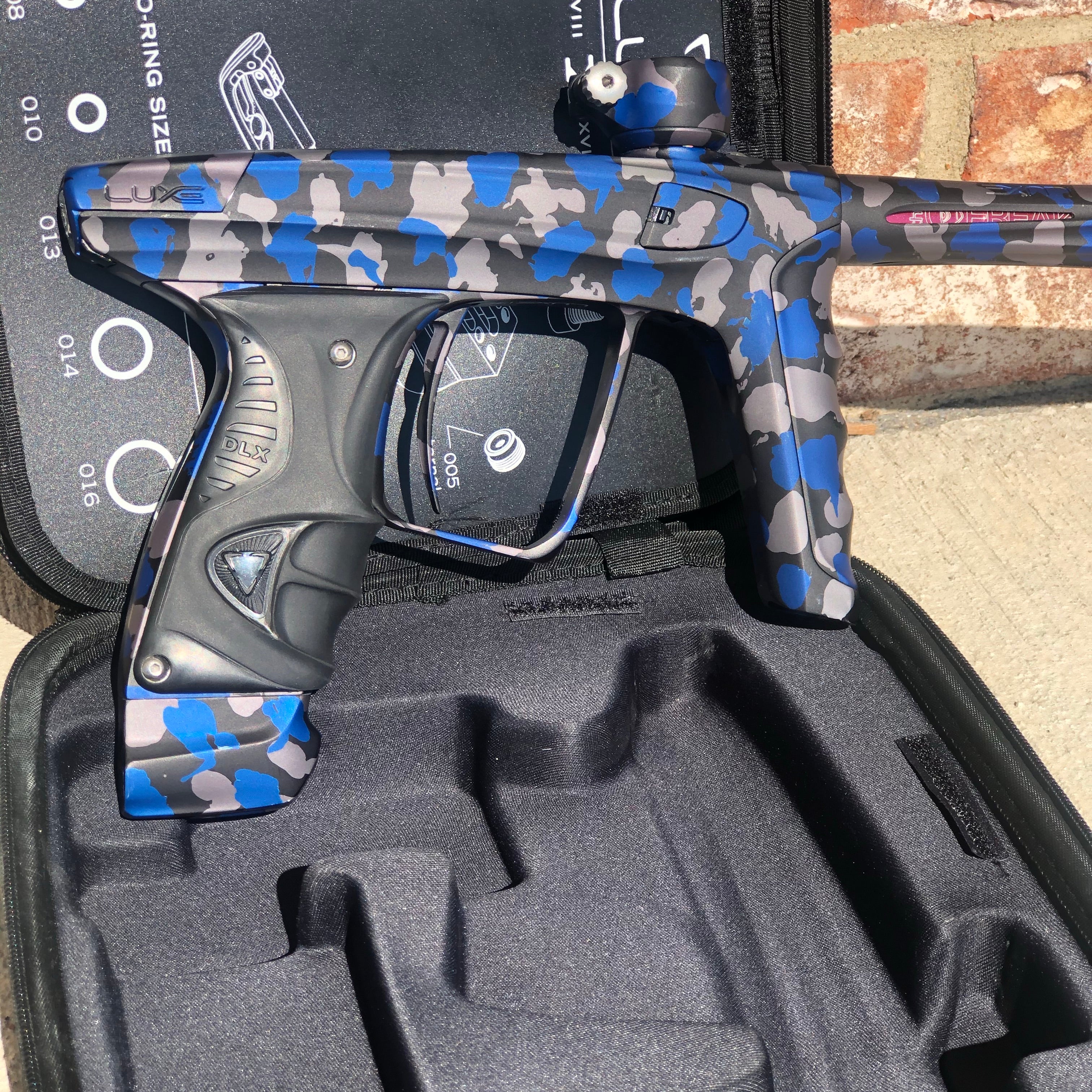 Used DLX Luxe X Paintball Gun - Midnight Camo