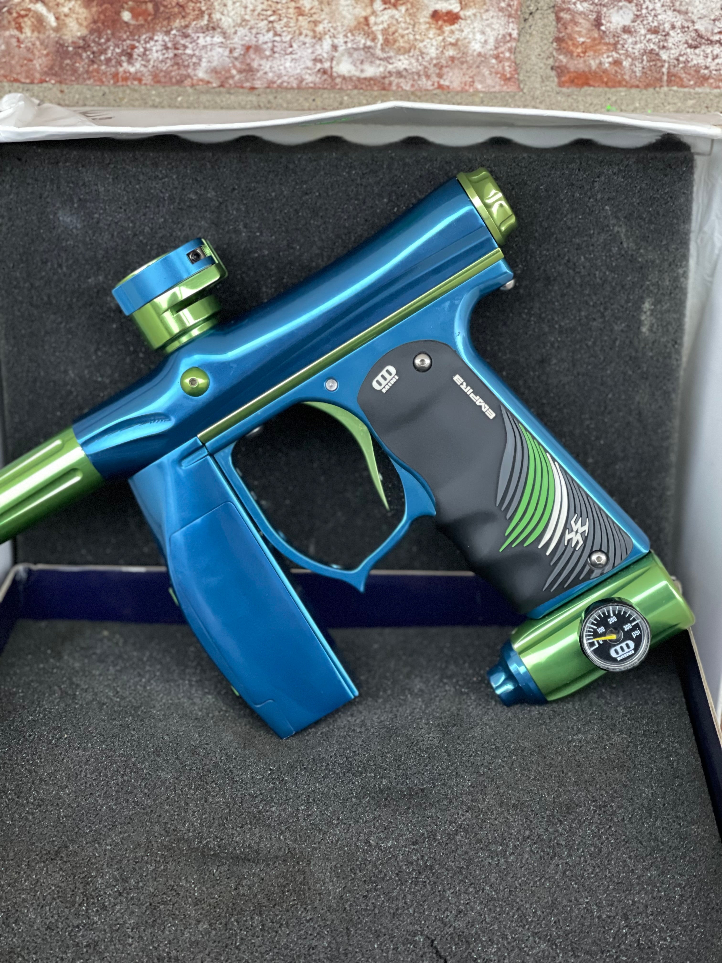 Used Invert Mini Paintball Gun- Blue/Green