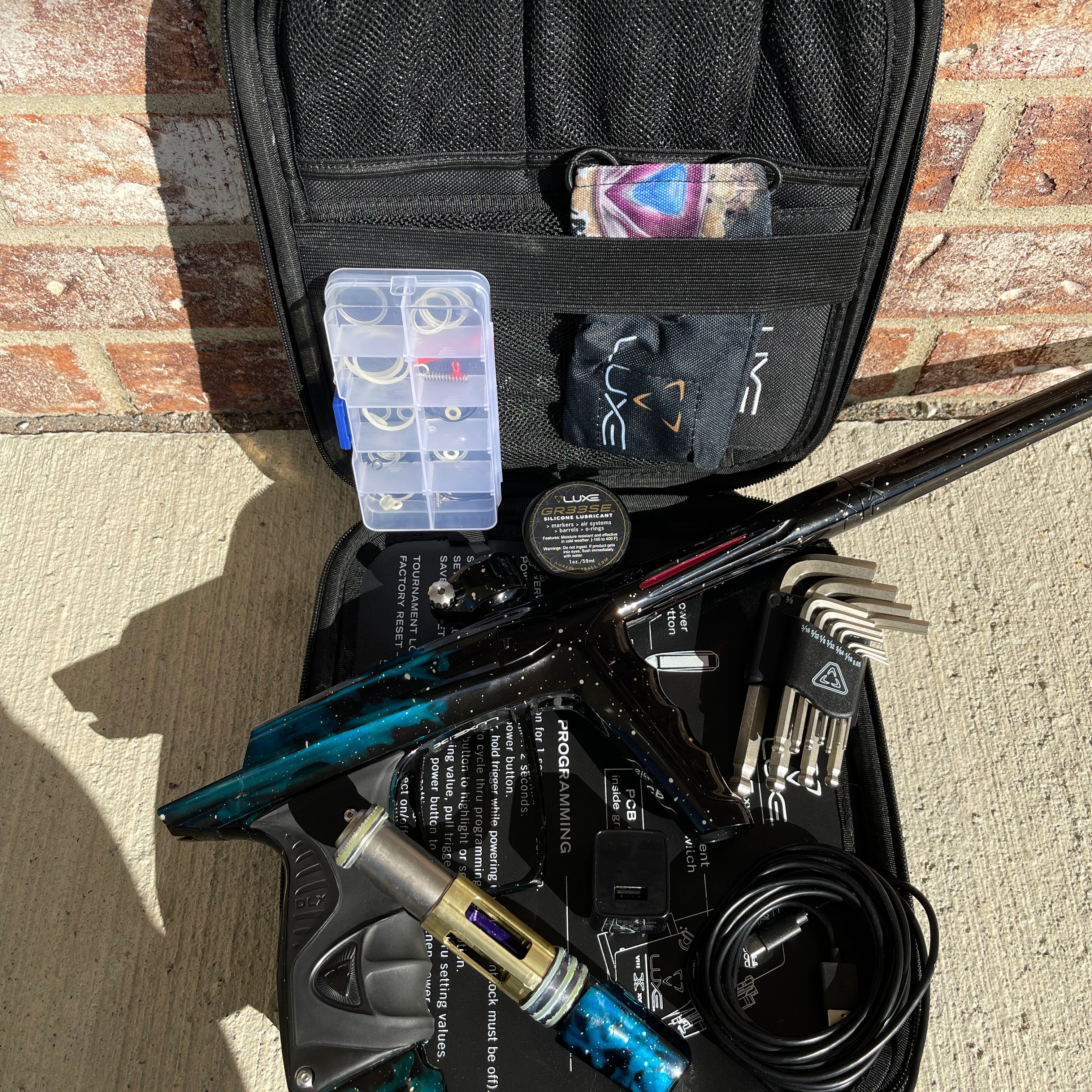 Used DLX Luxe X Paintball Gun - LE Gloss Galaxy Fade