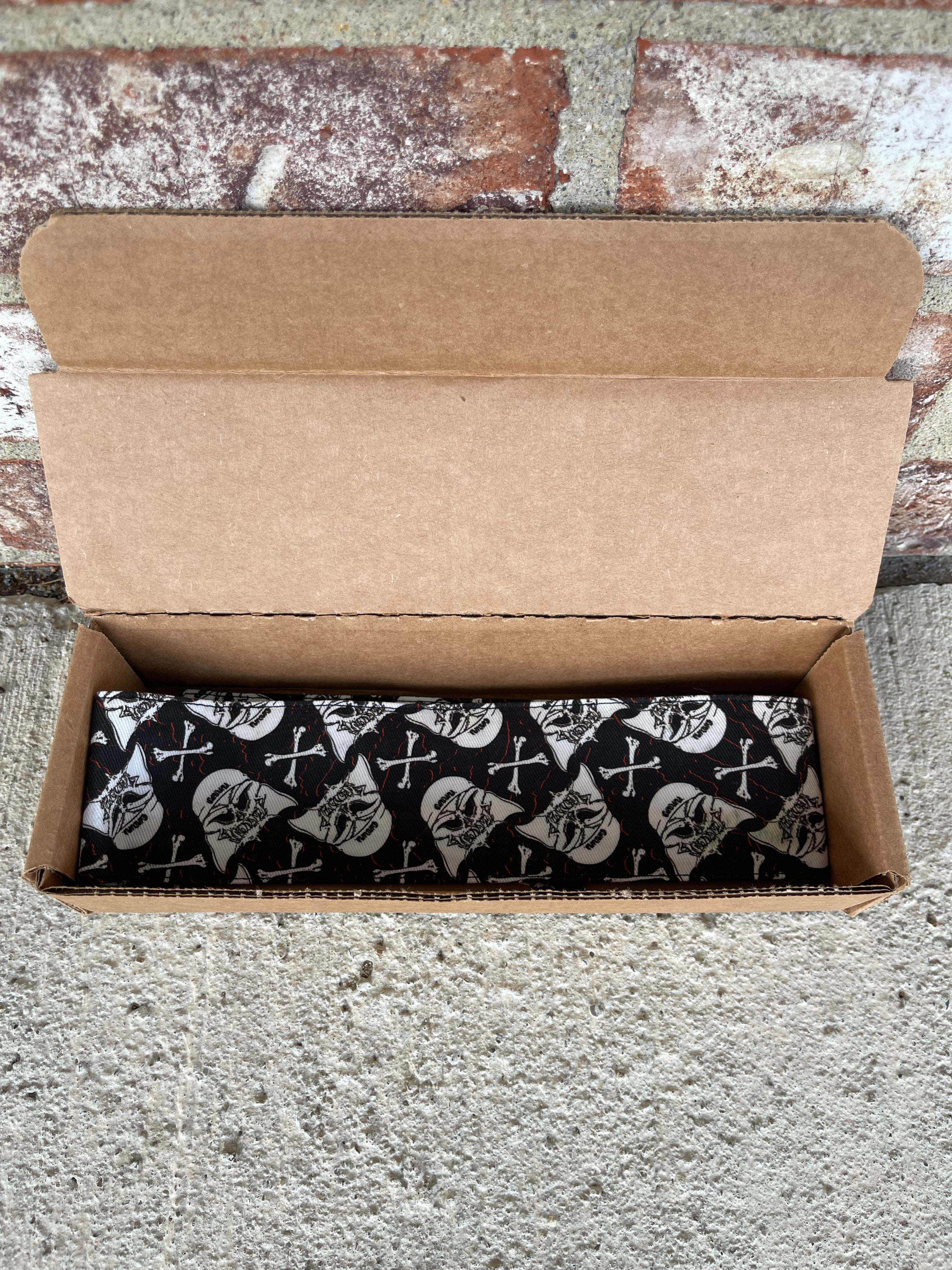Used Sandana Vader Skull & Bones Headband - Black w/ White Tag
