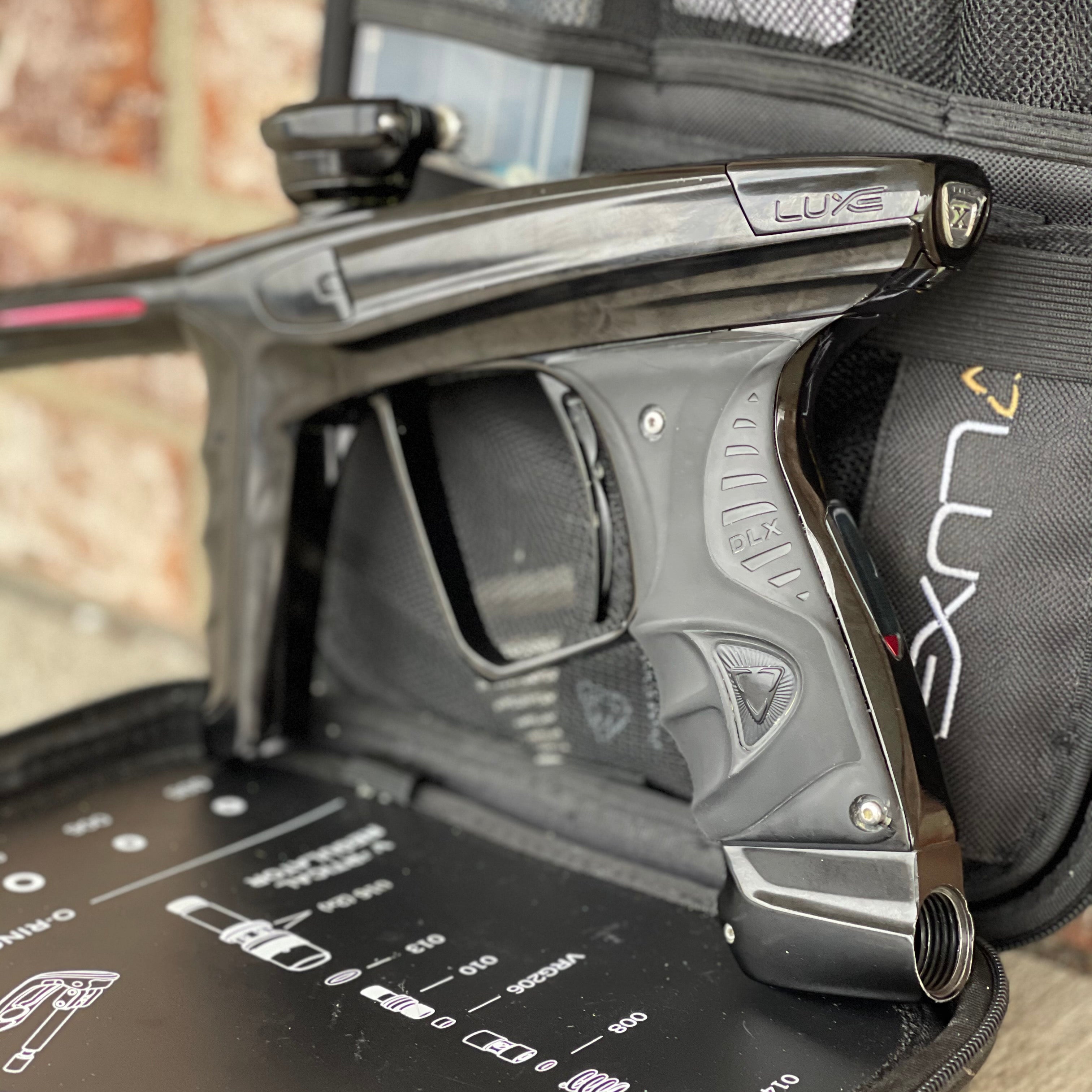 Used DLX Luxe X Paintball Gun - Gloss Black
