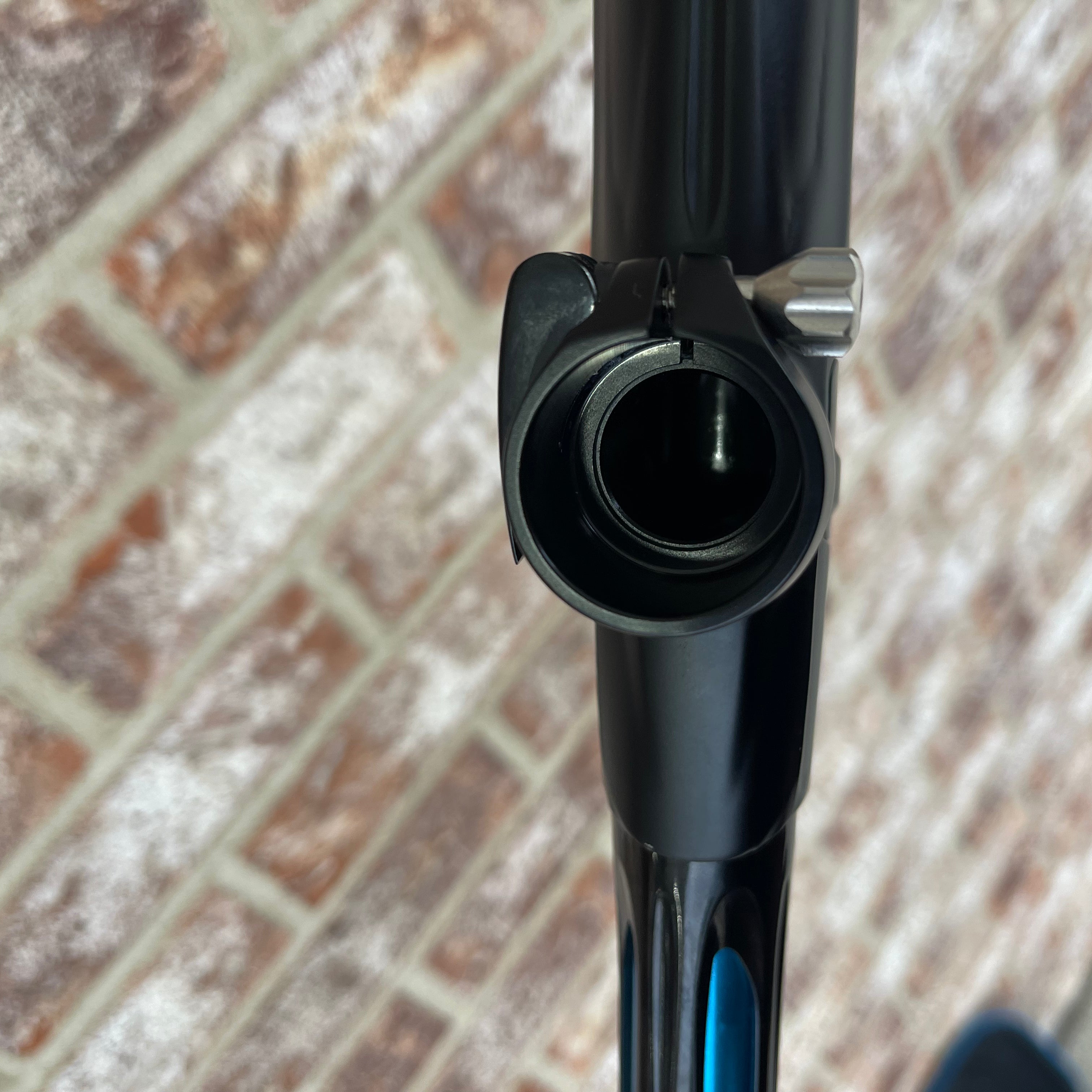 Used Shocker XLS Paintball Gun - Dust Black w/ Blue Trigger Frame