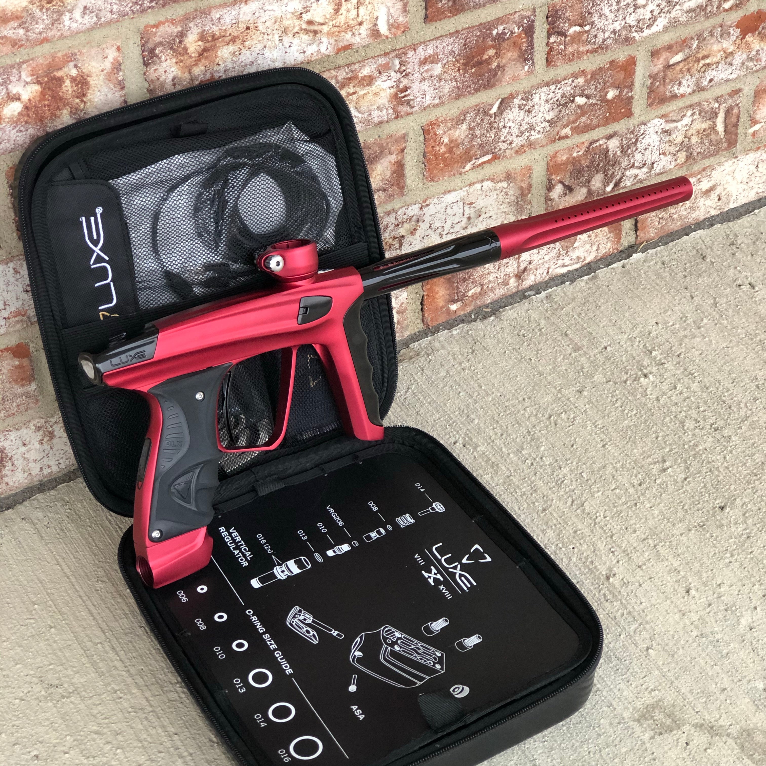 Used DLX Luxe X Paintball Gun - Dust Red