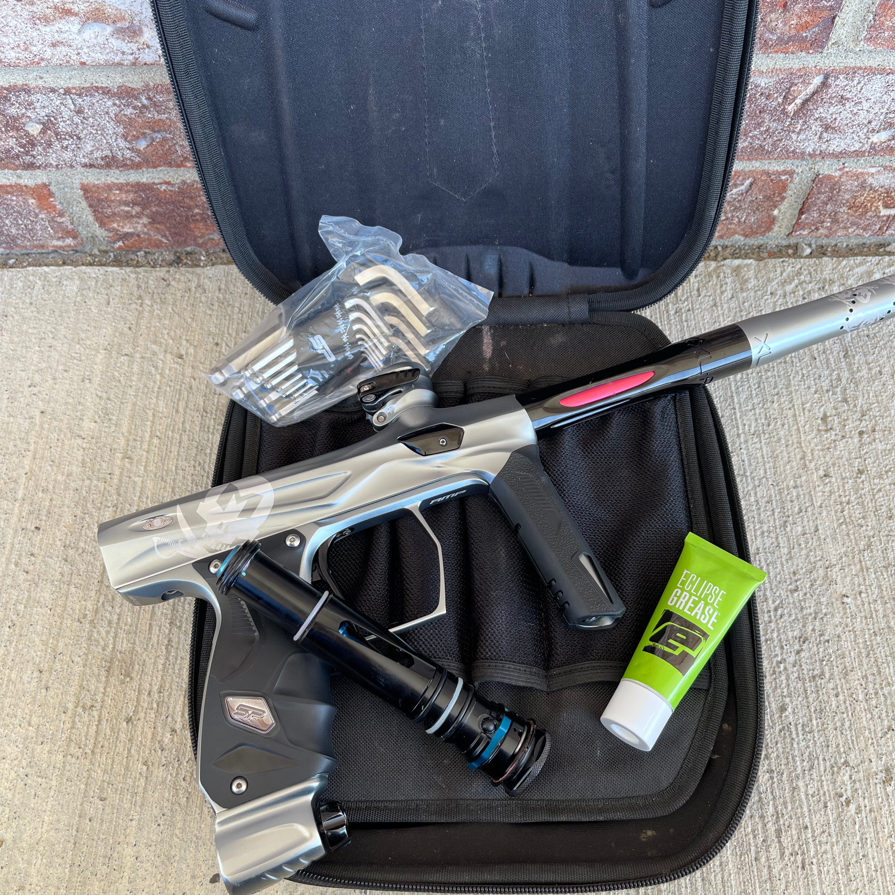 Used Shocker Amp Paintball Gun - LE Pewter Mutiny (Laser Engraved)