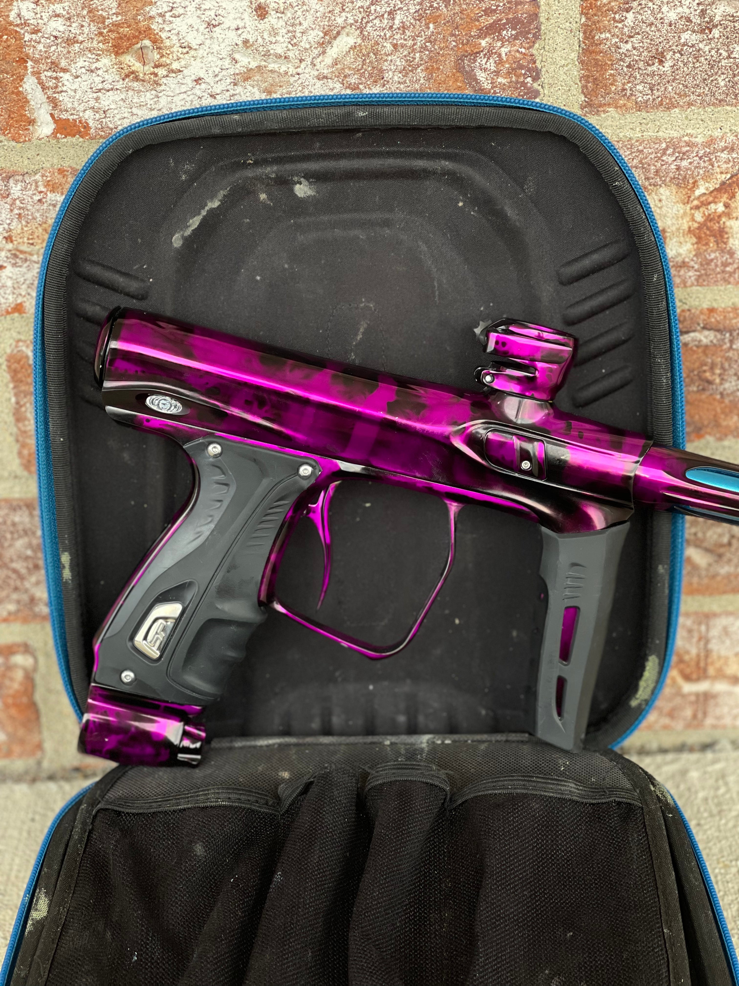 Used Shocker XLS Paintball Gun - Purple Acid Wash