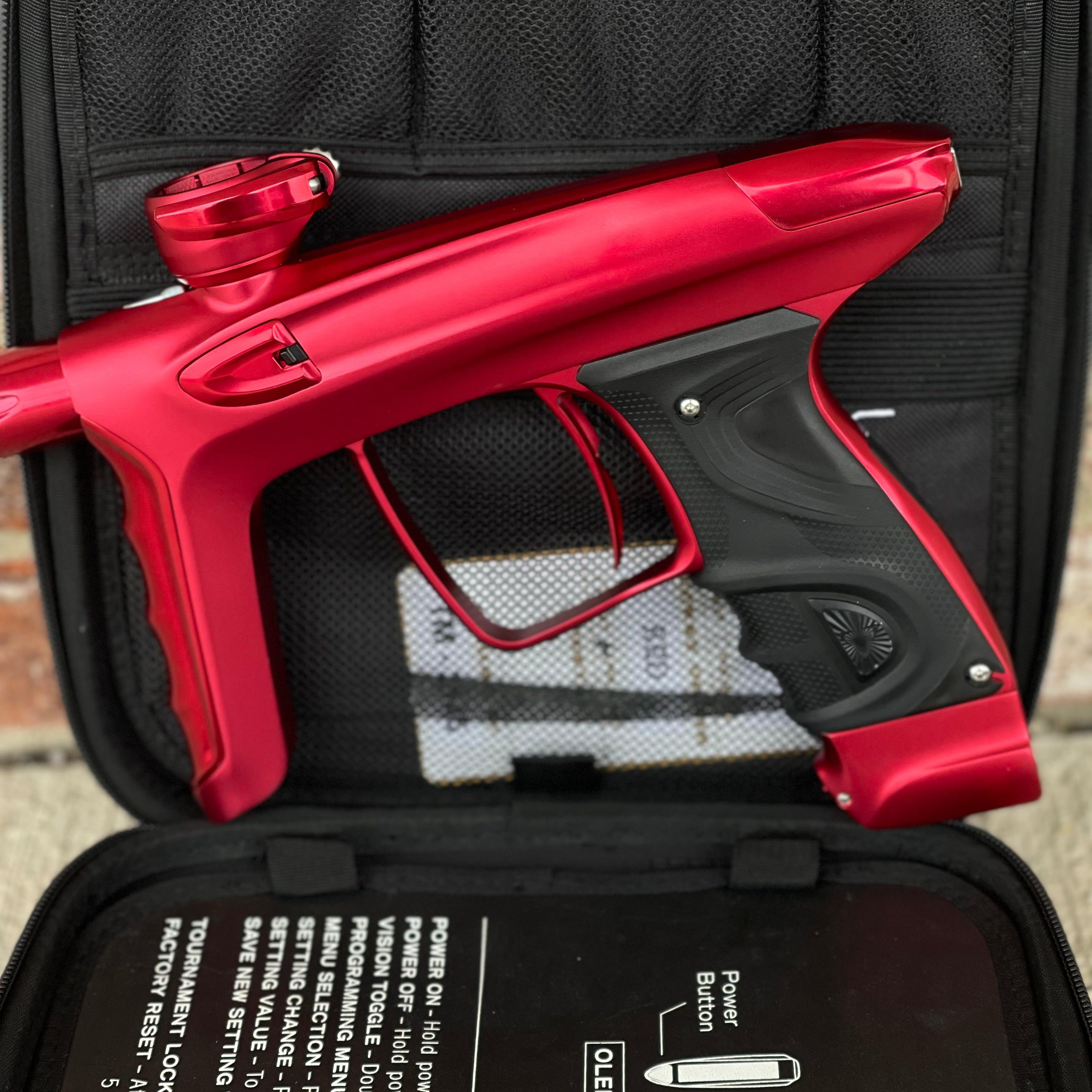 Used DLX Luxe TM40 Paintball Gun - Dust Red / Gloss Red