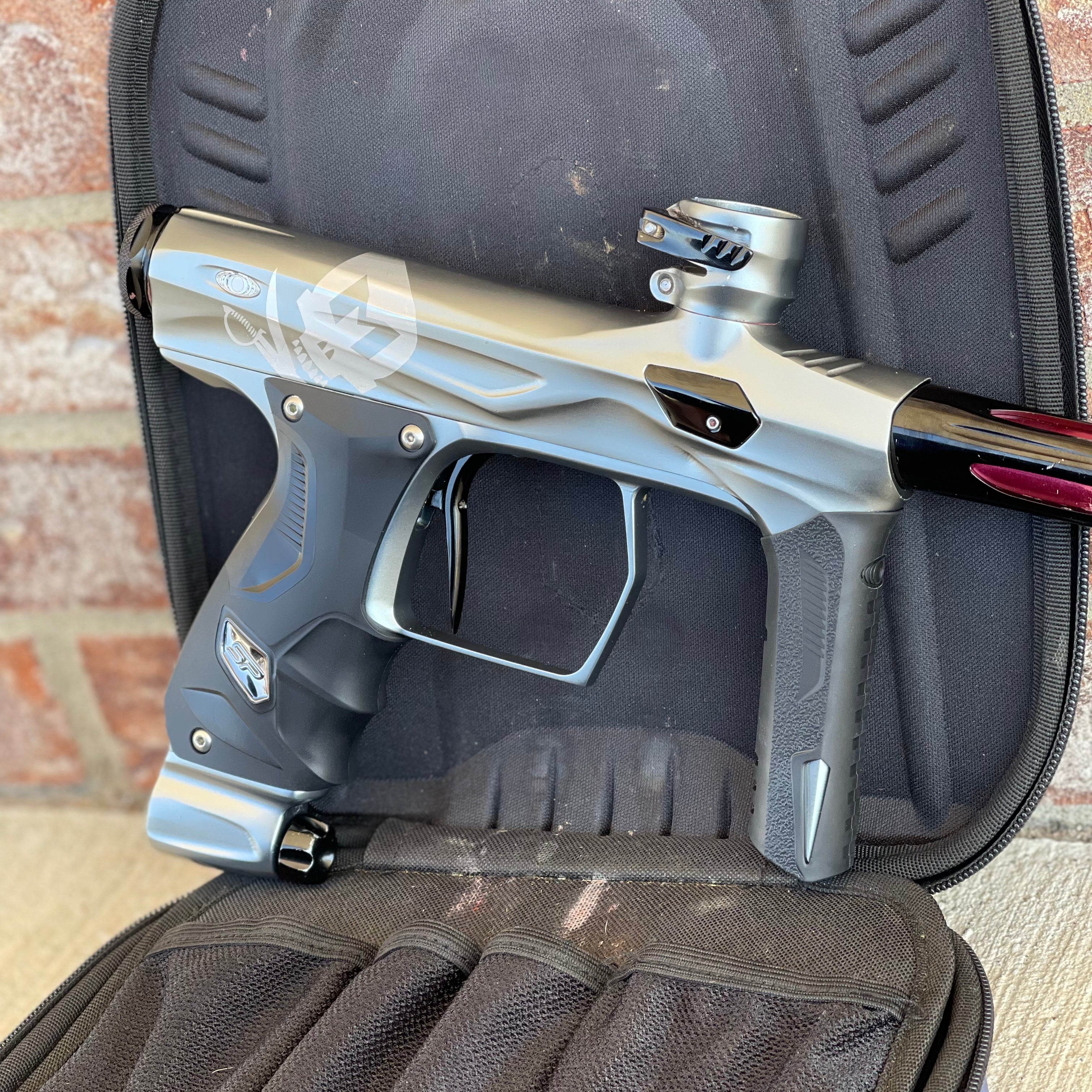 Used Shocker Amp Paintball Gun - LE Pewter Mutiny (Laser Engraved)