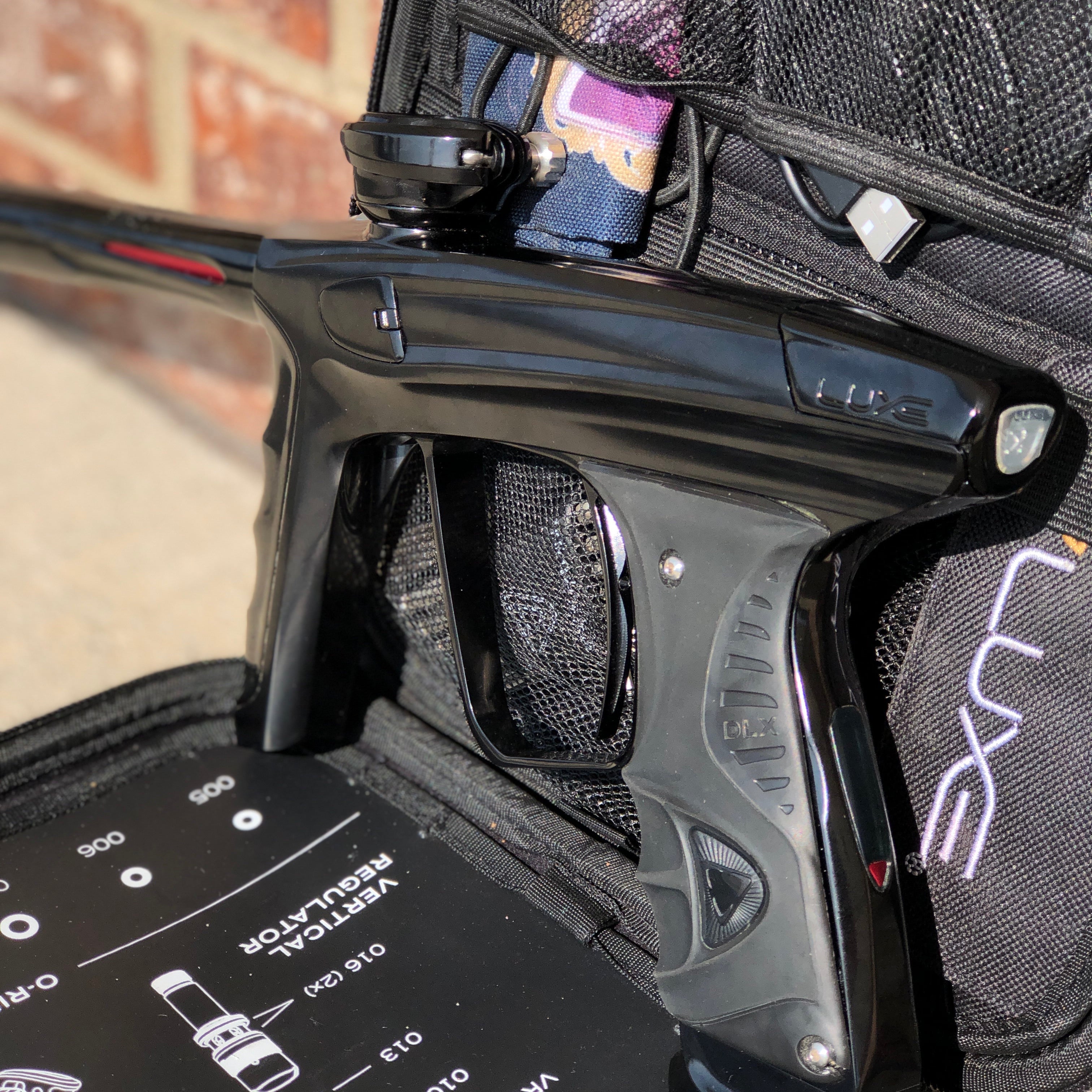 Used DLX Luxe X Paintball Gun - Polished Black