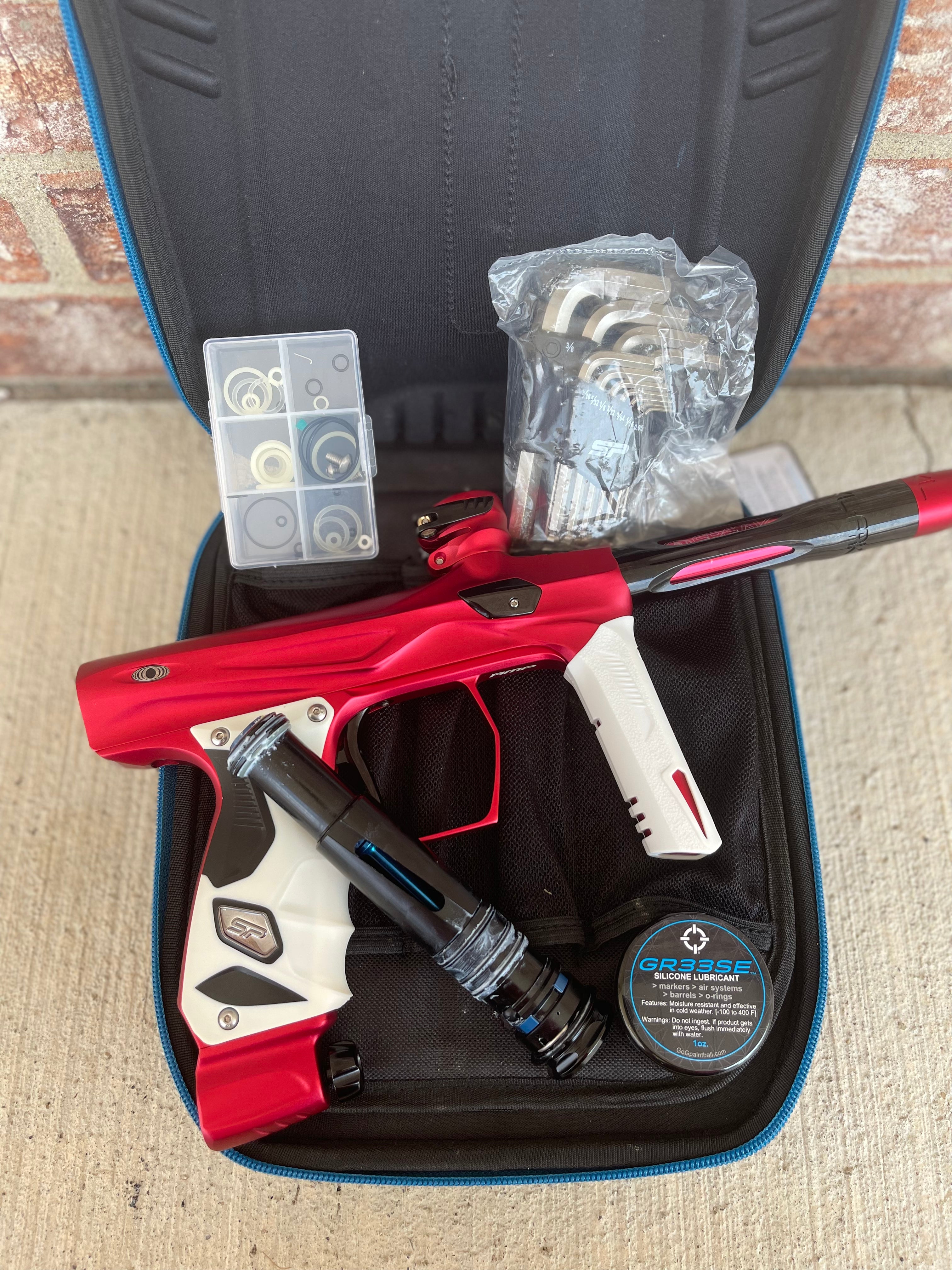 Used Shocker AMP Paintball Gun - Dust Red