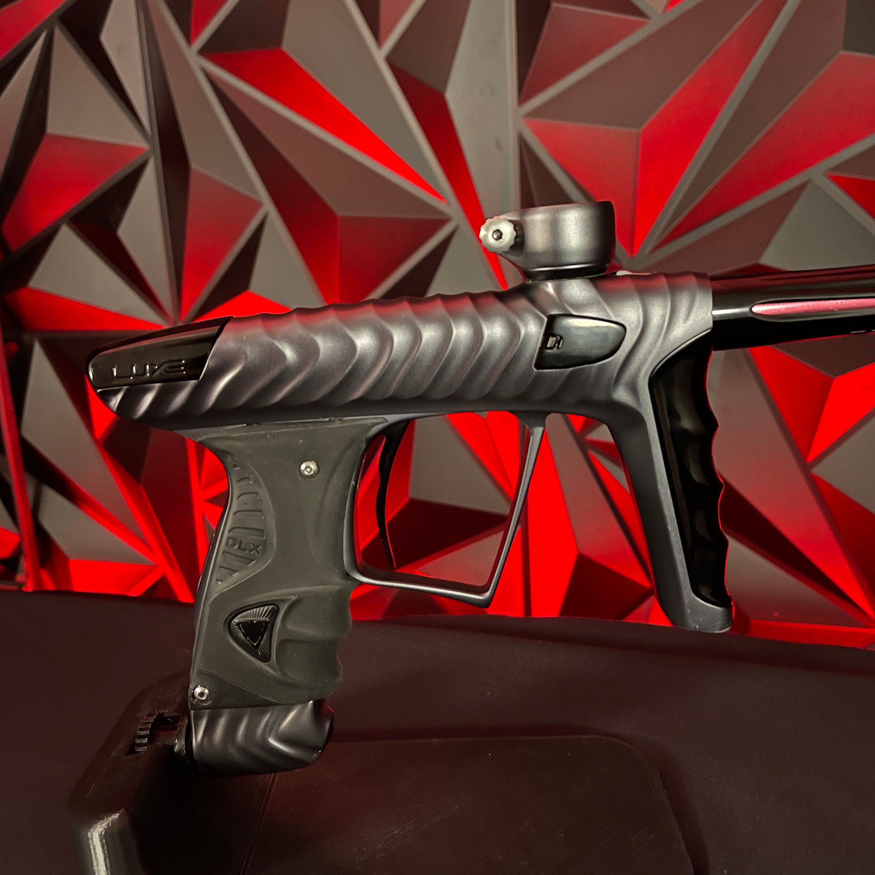 Used DLX Luxe X/HK Army Ripper Paintball Gun - Dust Pewter/ Polished Black