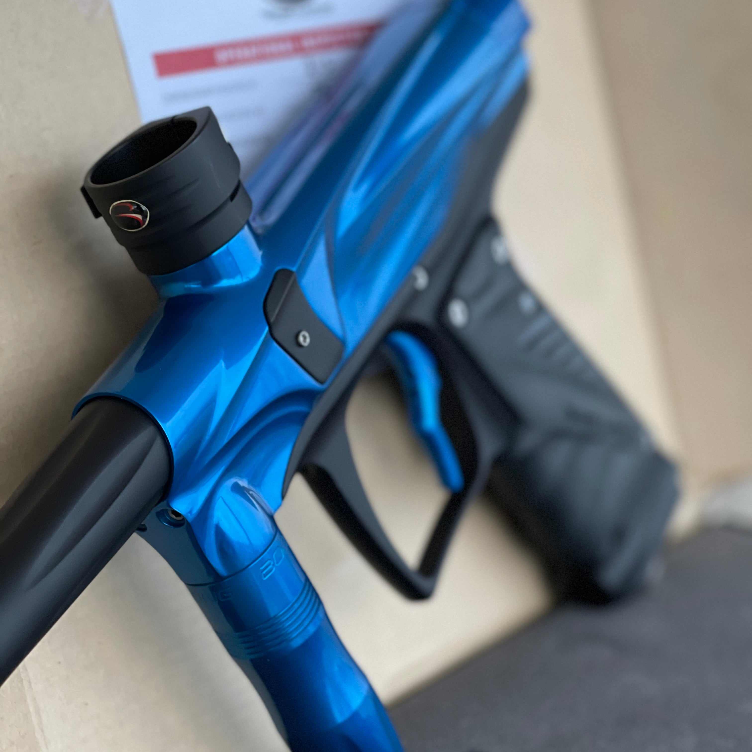 Used Bob Long Vcom Paintball Marker - Gloss Blue / Matte Black