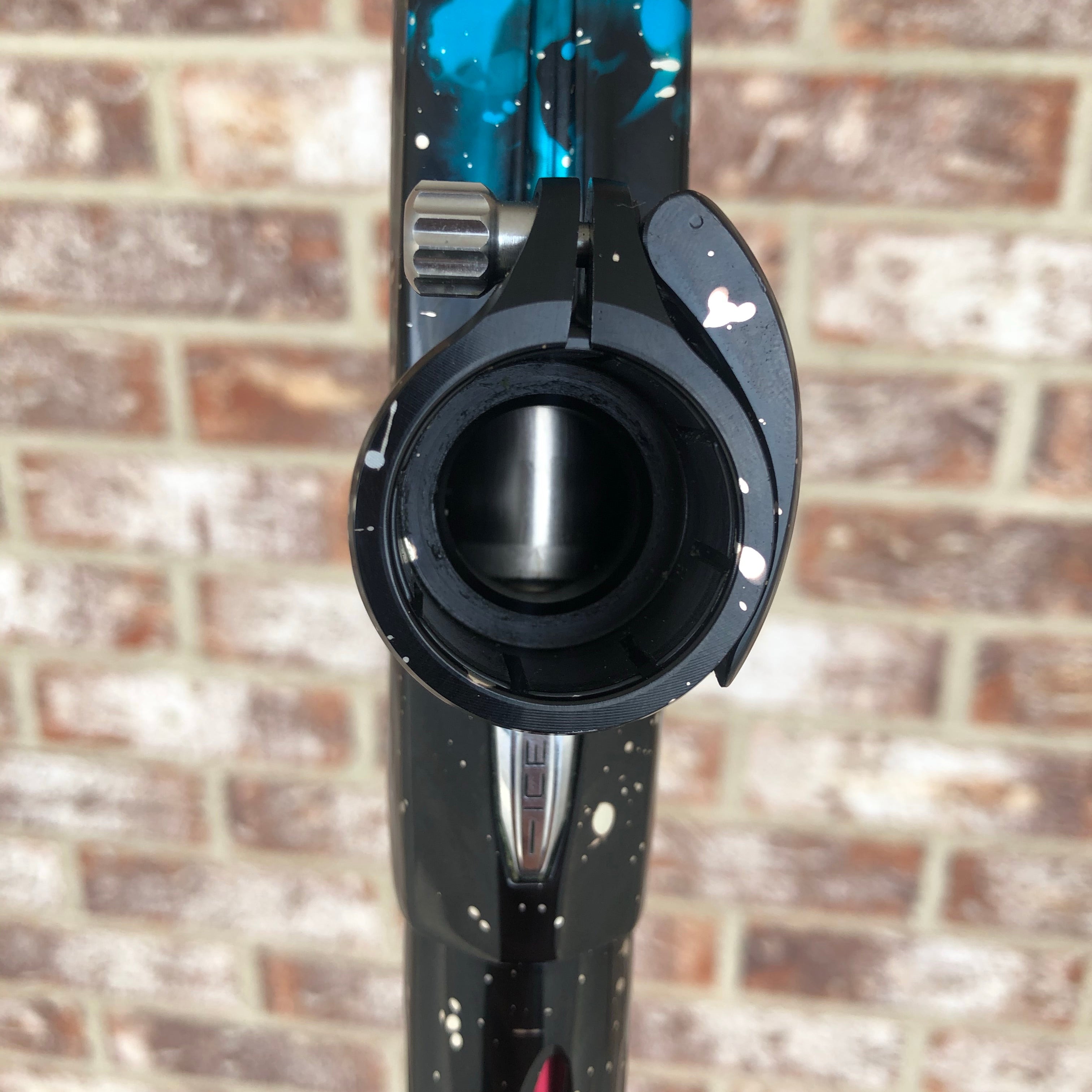 Used DLX Luxe Ice Paintball Gun - Blue Galaxy