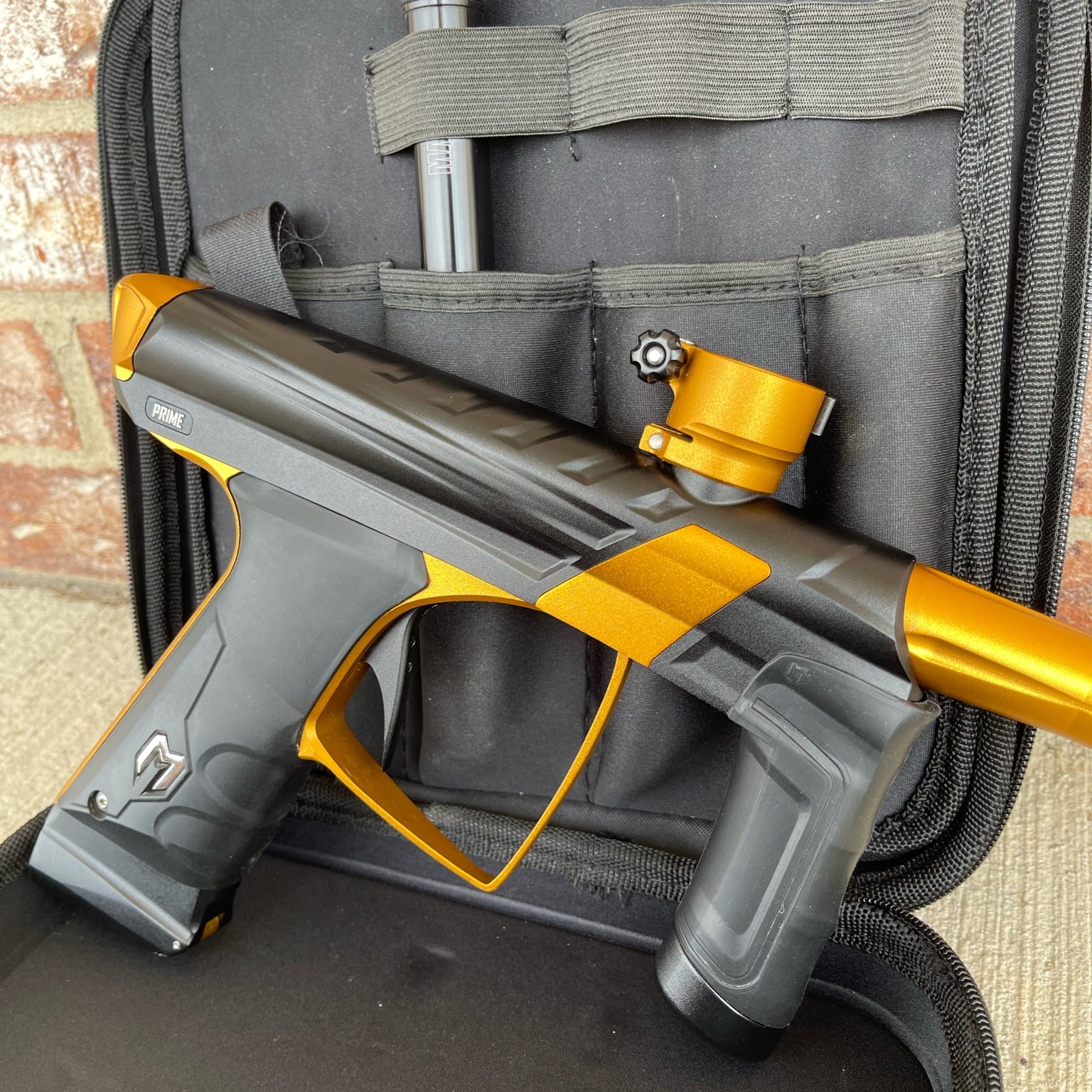 Used MacDev Prime XTS Paintball Gun - Dust Black/Gold