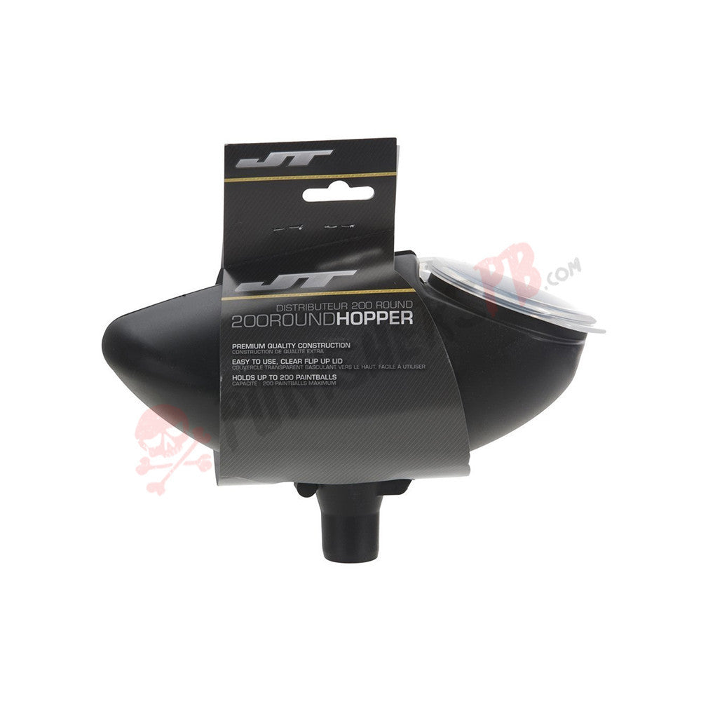 JT Gravity Fed Hopper 200 Round Black (No Elbow)