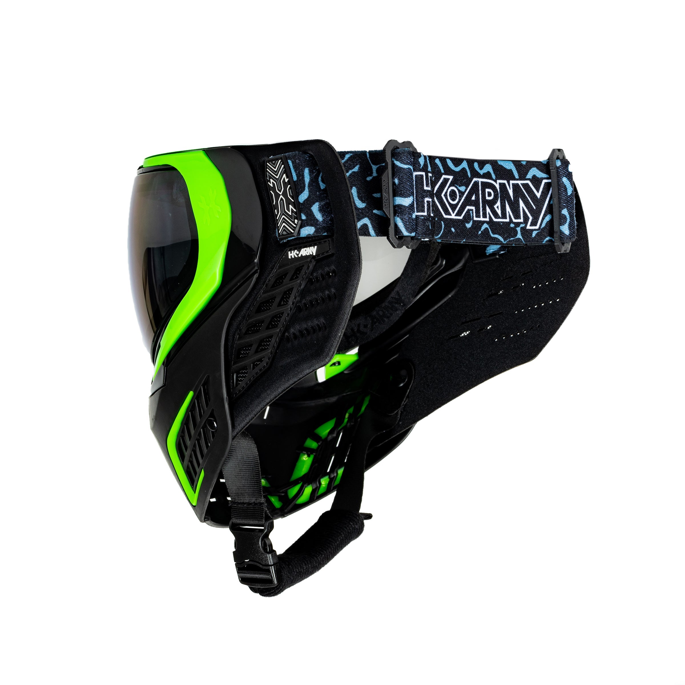 HK Army KLR Goggle - Electric (Black/Green w Fusion Lens)