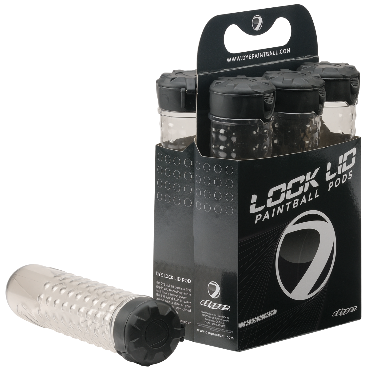 Dye Lock Lids 160rd Pods