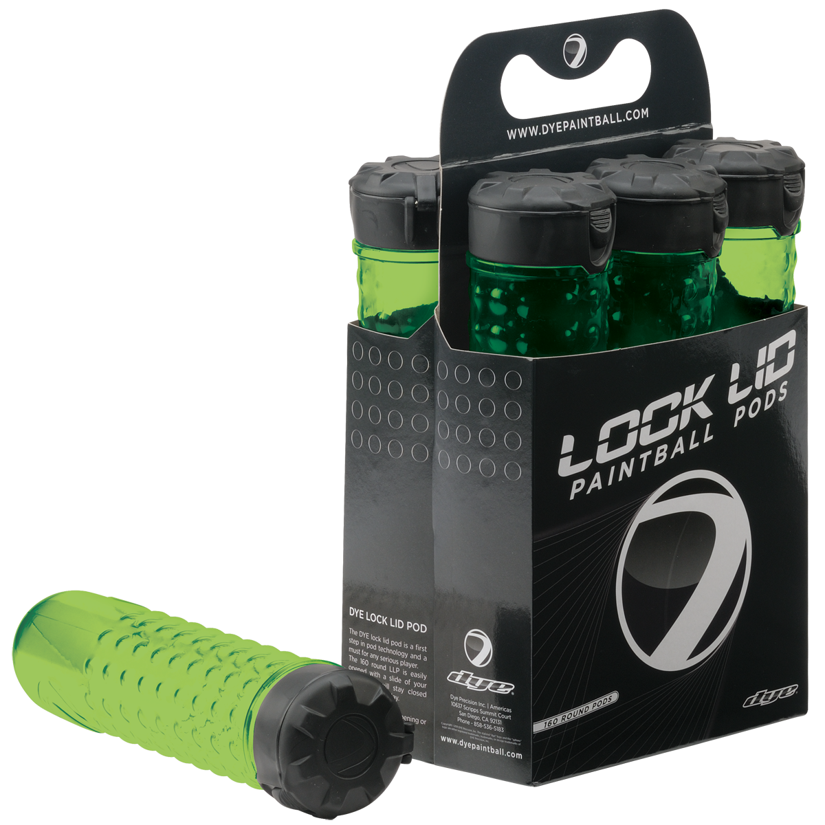 Dye Lock Lids 160rd Pods