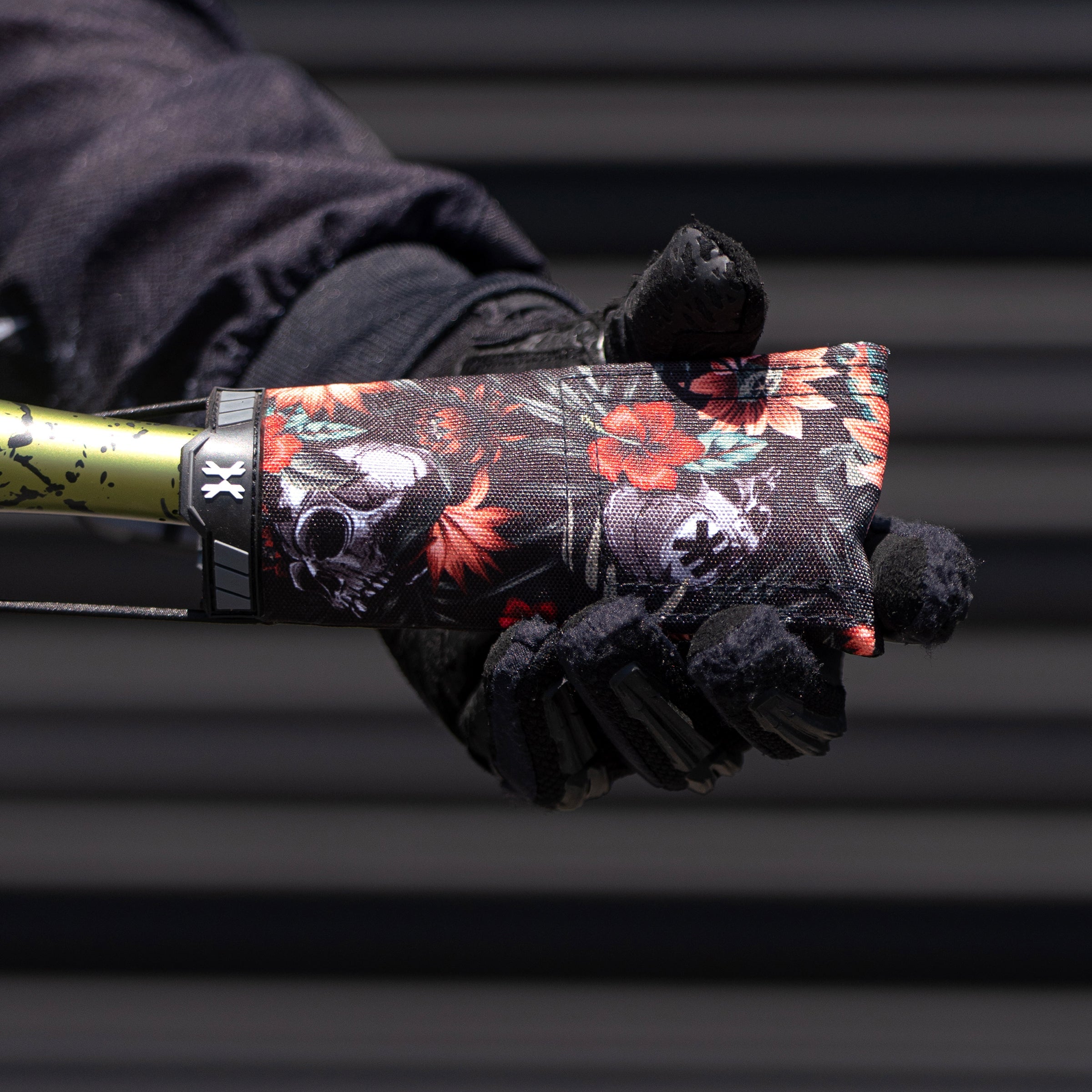 HK Army Fabric Barrel Condom - Tropical Skull