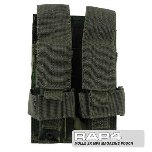 Double MP5 Magazine Pouch British DPM