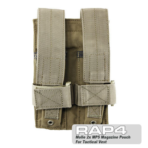 TAN Double MP5 Magazine Pouch