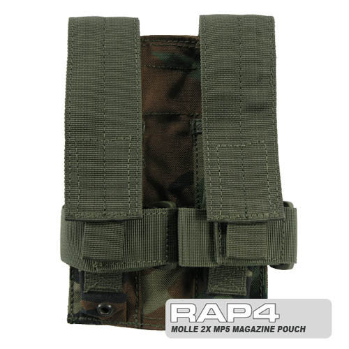 Double MP5 Magazine Pouch Woodland