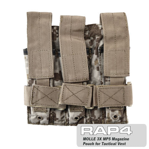 Triple MP5 Magazine Pouch Desert Digital