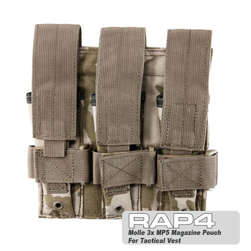 Triple MP5 Magazine Pouch British DPM Desert