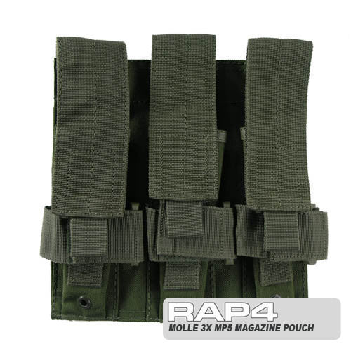 OLIVE DRAB Triple MP5 Magazine Pouch