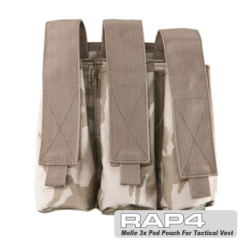 Triple Pod Pouch British DPM Desert