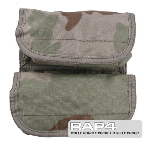 Small Double Utility Pouch Desert Camo