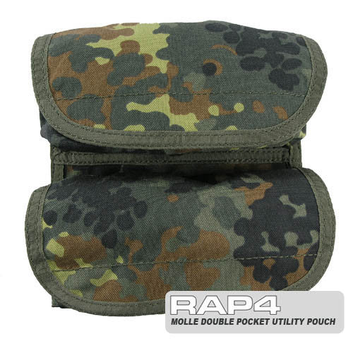 Small Double Utility Pouch German Flecktarn