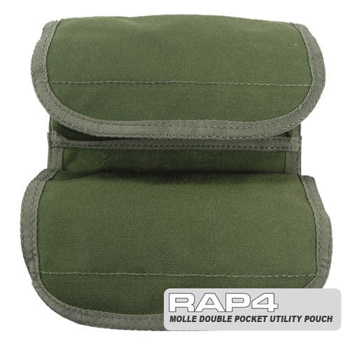 OLIVE DRAB Small Double Utility Pouch