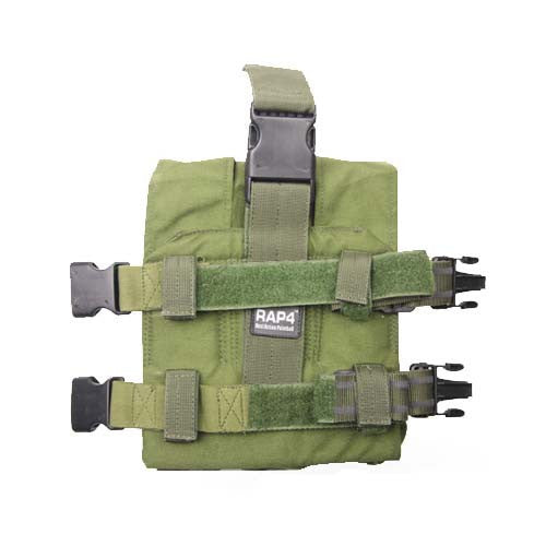 OLIVE DRAB Triple SMG Magazine Leg Pouch