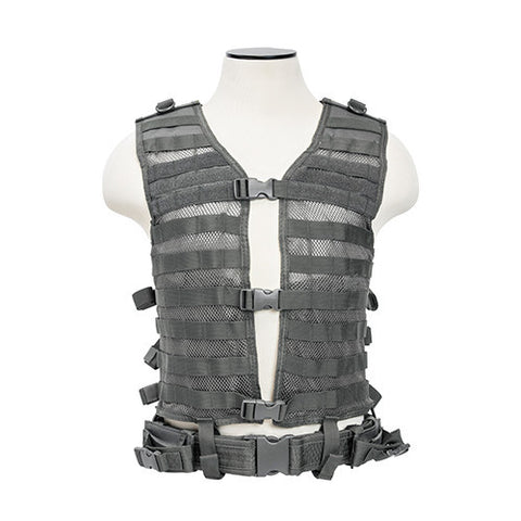 NCStar PALS / MOLLE Tactical Vest - Urban Grey