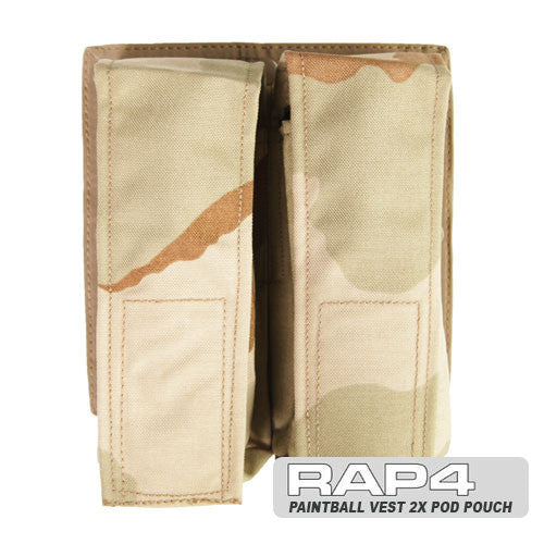Double Pod Pouch for Strikeforce/Tactical Ten Vest Desert Camo