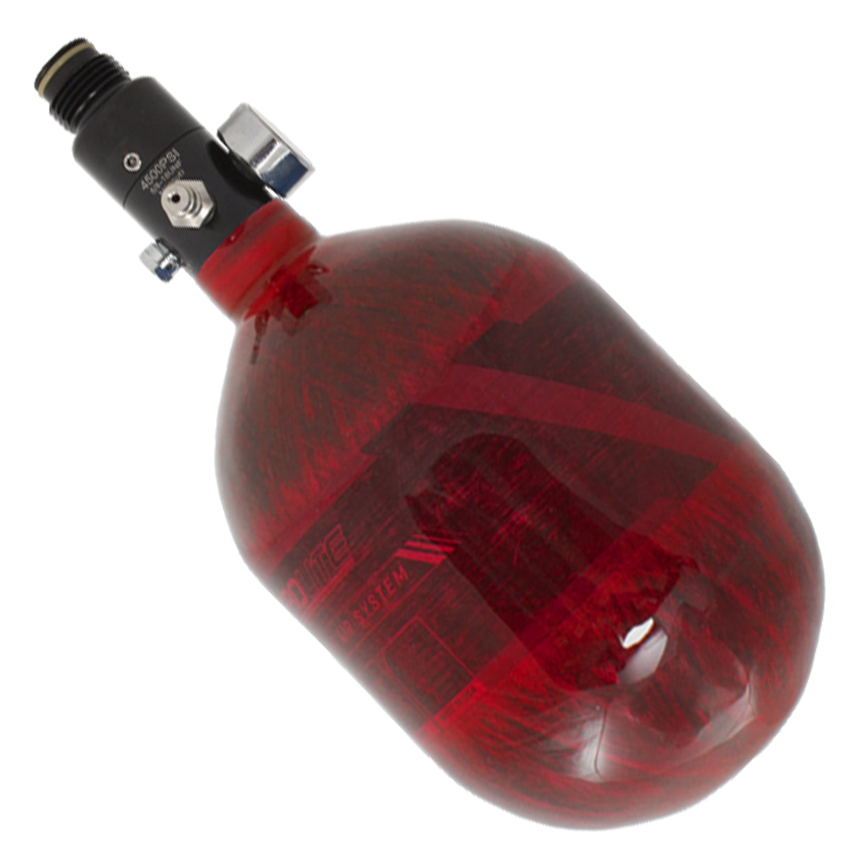 HK Army Aerolite Carbon Fiber Tank - 48ci / 4500psi - Red