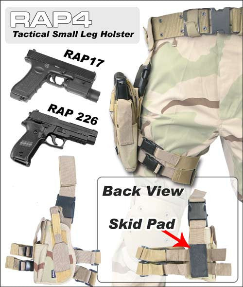 BLACK Tactical Leg Holster Left Hand Small