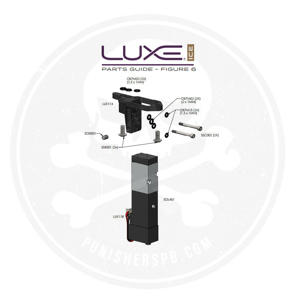 DLX Luxe Ice Solenoid/Manifold System Parts List - Pick The Part You Need!