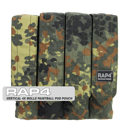Quad Vertical Pod Pouch German Flecktarn