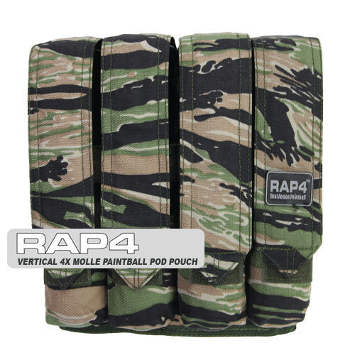 Quad Vertical Pod Pouch Tiger Stripe