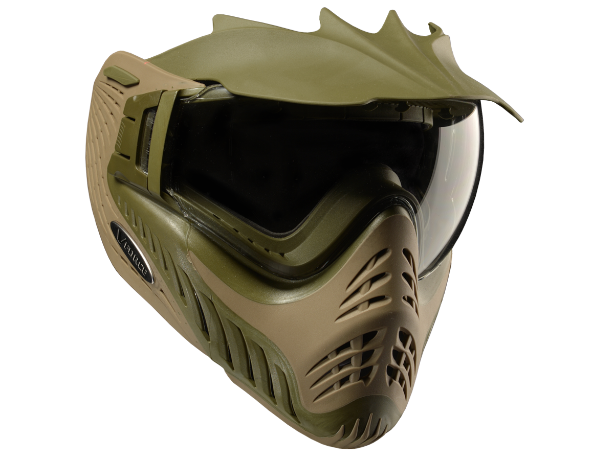 V-Force Profiler Paintball Mask - Dual Olive Drab / Tan